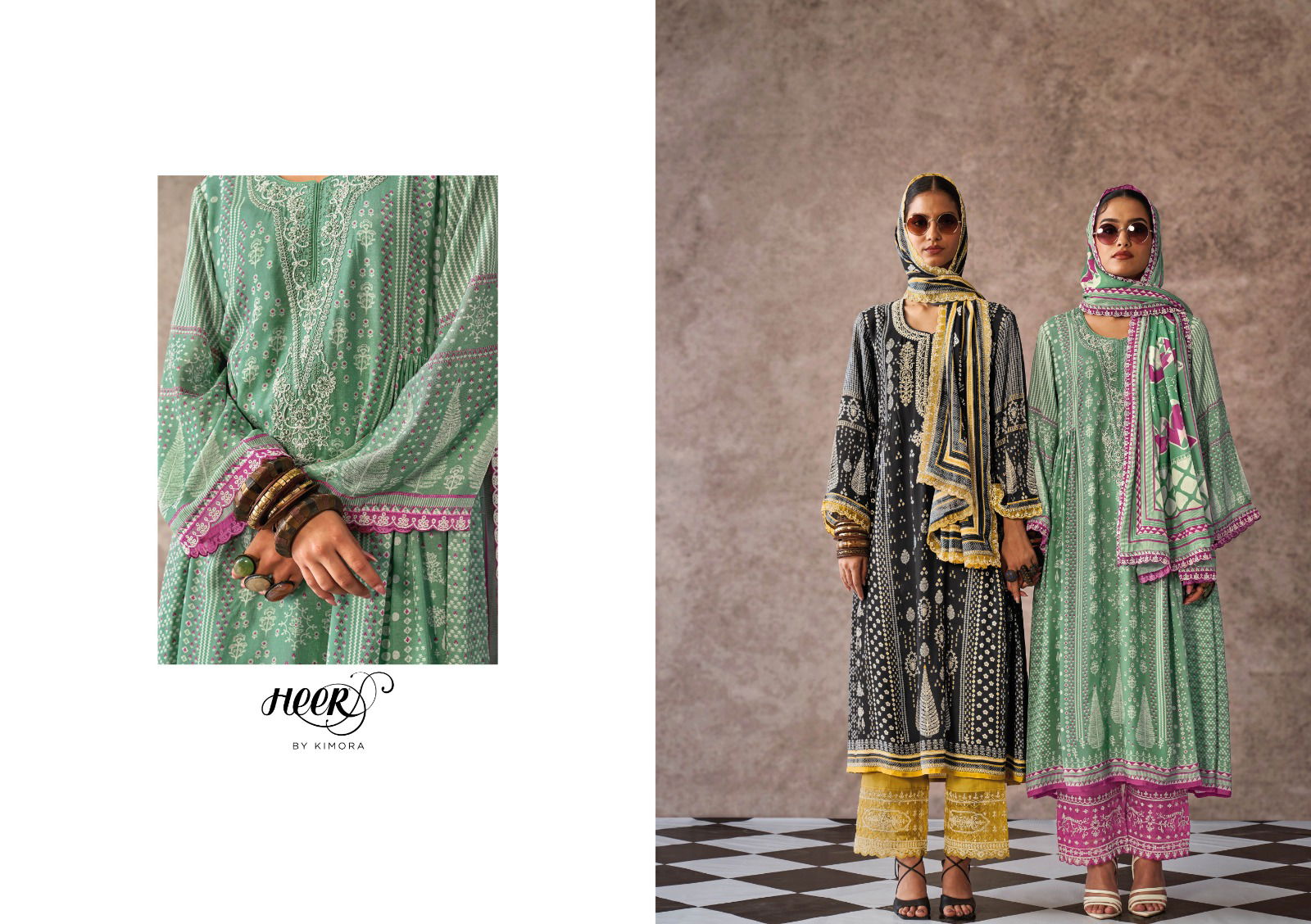 Mehbooba By Kimora Muslin Digital Printed Salwar Suits Wholesalers In Delhi